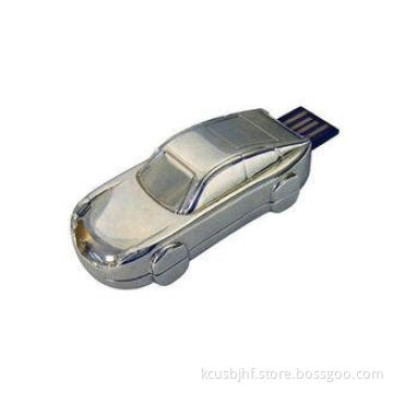 Waterproof Chip Novelty USB Flash Drives , Metal Car Shaped
